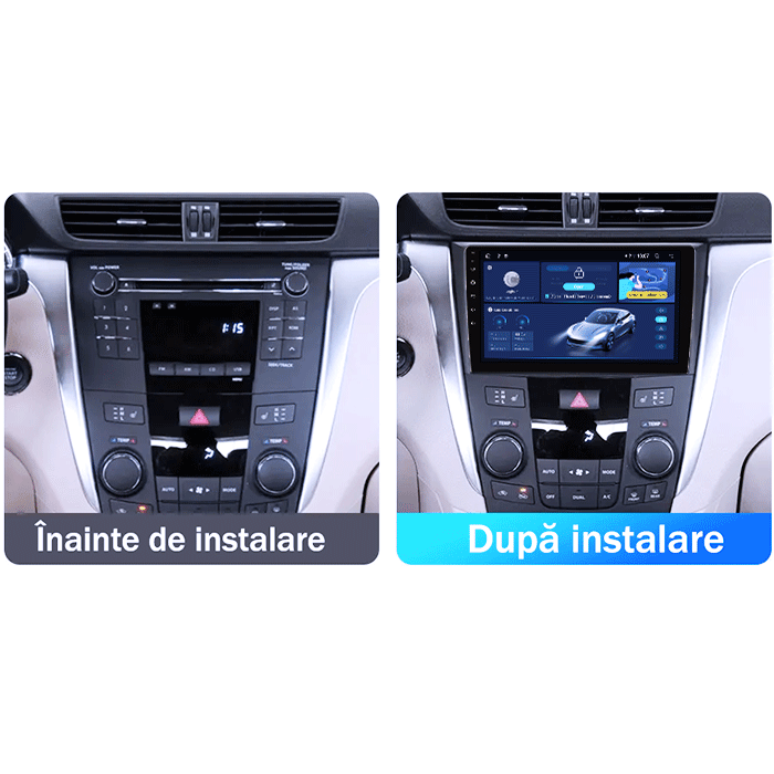 Navigatie dedicata Suzuki Kizashi 2009-2015, 4GB RAM 64GB ROM, Quad Core, Display 9" QLED 1K, Carplay, Android 14, Bluetooth, Magazin Play, Suport Camere AHD [2]