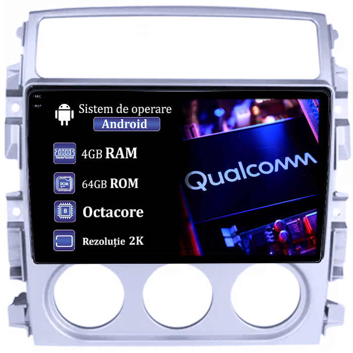 Navigatie dedicata Suzuki Liana 2004-2008, 4GB RAM 64GB ROM, Procesor Qualcomm Octacore, Android 14, Rezolutie 2K, Display QLED 9", DSP, Carplay&Android Auto, SIM 4G [1]