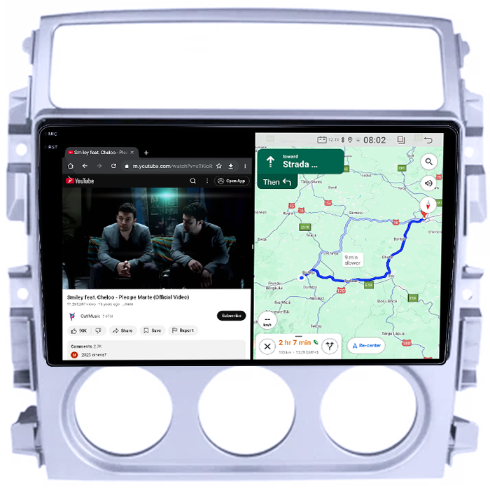 Navigatie dedicata Suzuki Liana 2004-2008, 4GB RAM 64GB ROM, Quad Core, Display 9" QLED 1K, Carplay, Android 14, Bluetooth, Magazin Play, Suport Camere AHD [6]