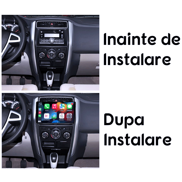 Navigatie dedicata Suzuki Liana A6 2014-2015, 8GB RAM 128GB ROM, Octacore, Platforma 7862, Android 14, Display QLED 9" 2K, Suporta camera 360", DSP, Carplay&Android A [2]