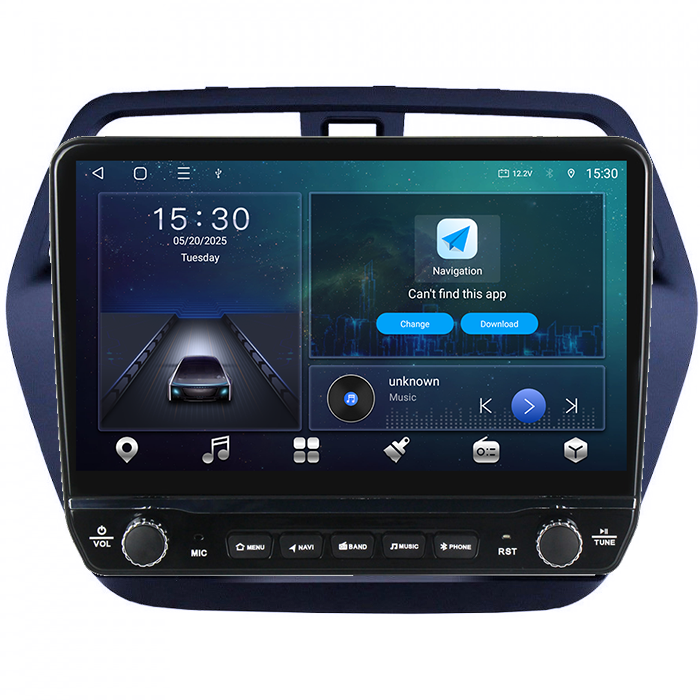 Navigatie dedicata Suzuki S-Cross 2014+ Tesla cu butoane rotative model 2024, 4GB RAM 64GB ROM, Procesor Quadcore, Android 14, Display QLED 10", DSP, Carplay&Android Auto [6]