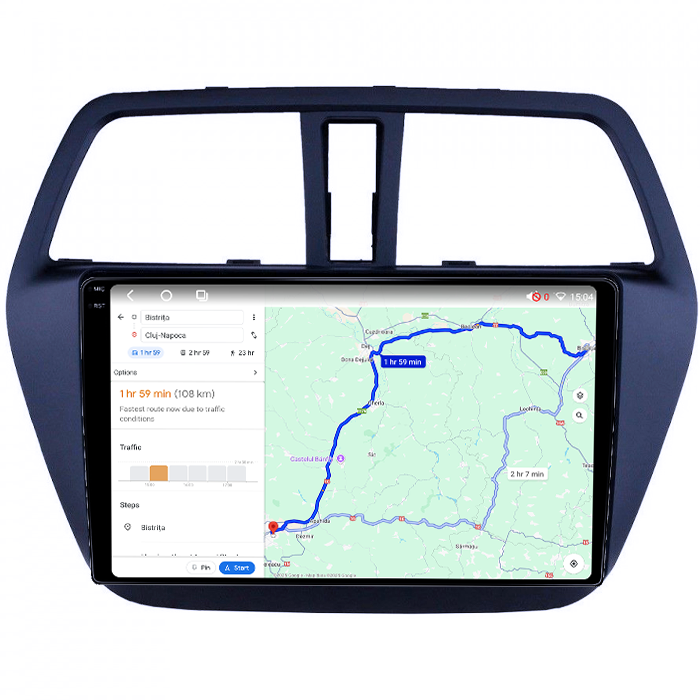 Navigatie dedicata Suzuki S-cross 2012-2016, 4GB RAM 64GB ROM, Octacore, Android 14, Display QLED 1K 9", DSP, Carplay, Android Auto, Internet, Youtube, Waze, WIFI, Bluetooth [4]