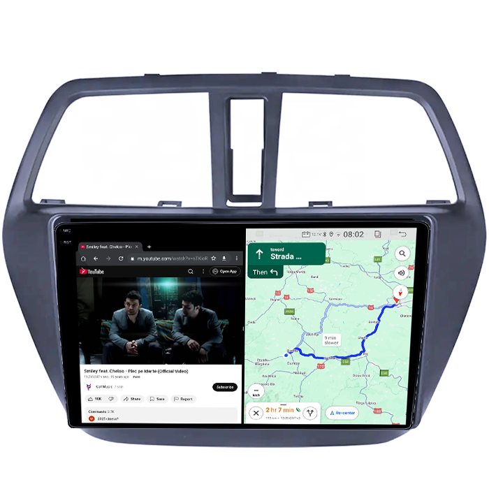 Navigatie dedicata Suzuki S-cross 2012-2016, 8GB RAM 128GB ROM, Octacore, Platforma TS18, Android 14, Display QLED 9", Suporta camera 360", DSP, Carplay&Android Auto, SIM 4G, Ventilator Activ [6]