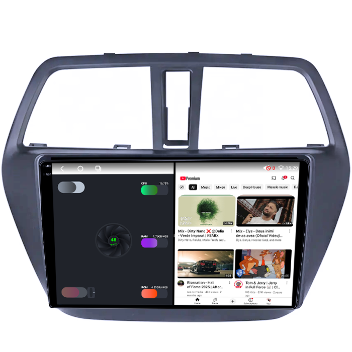 Navigatie dedicata Suzuki S-cross 2012-2016, 8GB RAM 128GB ROM, Octacore, Platforma TS18, Android 14, Display QLED 9", Suporta camera 360", DSP, Carplay&Android Auto, SIM 4G, Ventilator Activ [2]