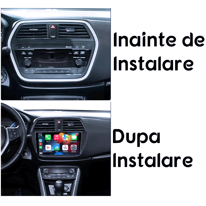 Navigatie dedicata Suzuki S-cross 2012-2016, 8GB RAM 128GB ROM, Octacore, Platforma TS18, Android 14, Display QLED 9", Suporta camera 360", DSP, Carplay&Android Auto, SIM 4G, Ventilator Activ [8]