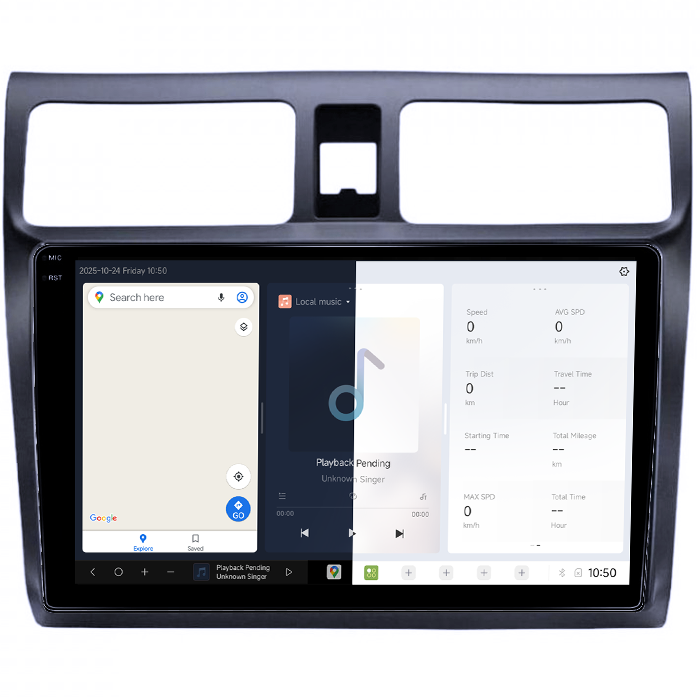 Navigatie dedicata Suzuki Swift 2003-2010, DUDU3, 4GB RAM 64GB ROM, Octacore, Platforma 8581, Android, Display QLED 9", DSP, Carplay&AndroidAuto [2]