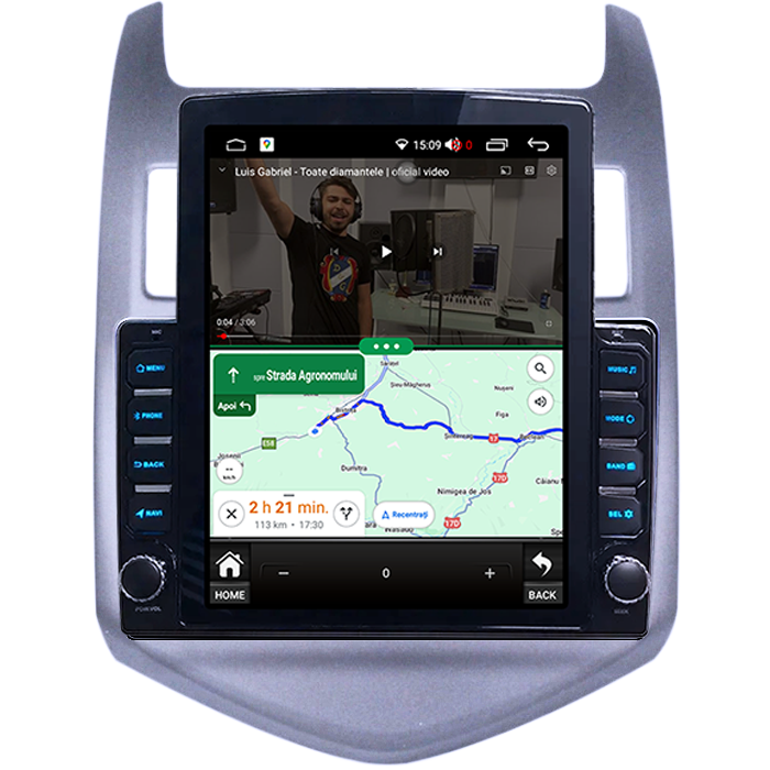 Navigatie dedicata Chevrolet Aveo 2012-2015 Tesla Style, 4GB RAM 64GB ROM, Procesor Quadcore, Android, Display QLED 9.7", DSP, Carplay&Android Auto [5]