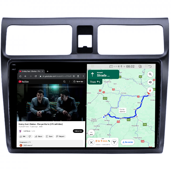 Navigatie dedicata Suzuki Swift 2003-2010, 4GB RAM 64GB ROM, Quad Core, Display 10" QLED 1K, Carplay, Android 14, Bluetooth, Magazin Play, Suport Camere AHD [6]