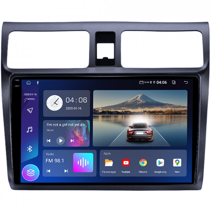 Navigatie dedicata Suzuki Swift 2003-2010, 4GB RAM 64GB ROM, Quad Core, Display 10" QLED 1K, Carplay, Android 14, Bluetooth, Magazin Play, Suport Camere AHD [4]