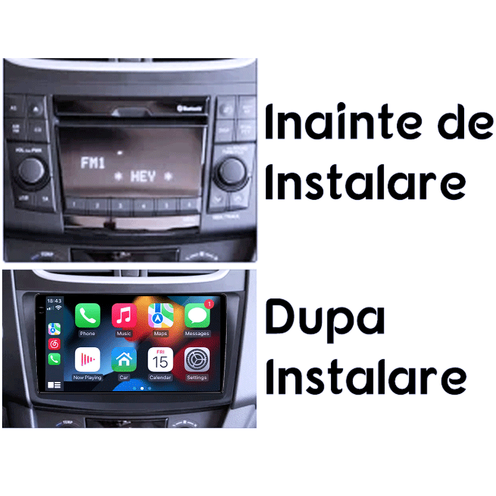 Navigatie dedicata Suzuki Swift 2010-2017, 8GB RAM 128GB ROM, Octacore, Platforma TS18, Android 14, Display QLED 9", Suporta camera 360", DSP, Carplay&Android Auto, SIM 4G, Ventilator Activ [7]