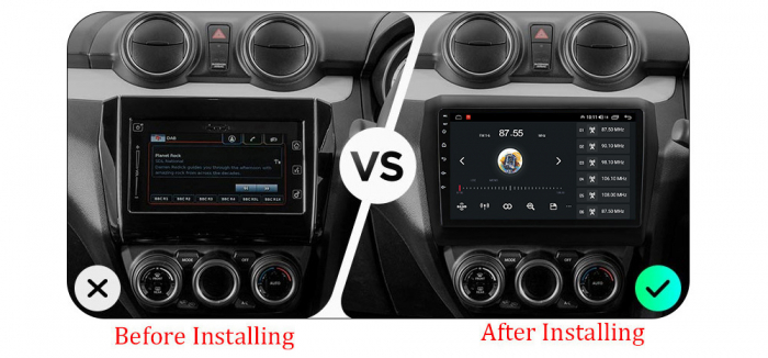 Navigatie dedicata Suzuki Swift 2016-2020 , 4 GB RAM 32 ROM, Android 13, Display QLED, 9", DSP, Carplay, Android Auto, Internet, Youtube , Waze , WI-FI , USB , Bluetooth [6]
