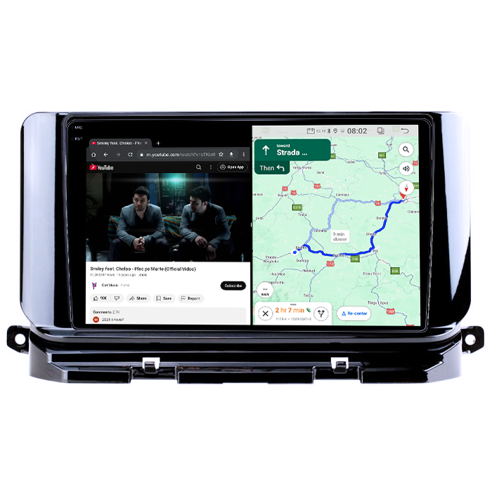 Navigatie dedicata Skoda Octavia 4 2020-2024, 12GB RAM 256GB ROM, Android 14, Rezolutie 2K, Display QLED, 10", DSP, Carplay, Android Auto, Internet, Youtube, Waze, Wi Fi, USB [4]