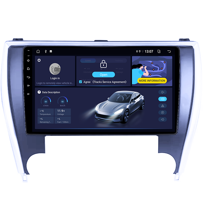 Navigatie dedicata Toyota Camry 2014-2017, 4GB RAM 64GB ROM, Octacore, Android 14, Display QLED 10", DSP, Carplay&Android Auto, SIM 4G, Ventilator Activ [2]