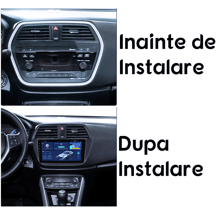 Navigatie dedicata Suzuki SX4 2014 S Cross, 4GB RAM 64GB ROM, Octacore, Android 14, Display QLED 10", DSP, Carplay&Android Auto, SIM 4G, Ventilator Activ [5]