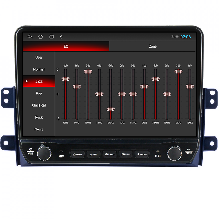 Navigatie dedicata Suzuki SX4 2006-2014 Tesla cu butoane rotative model 2024, 4GB RAM 64GB ROM, Procesor Quadcore, Android 14, Display QLED 10", DSP, Carplay&Android Auto [2]