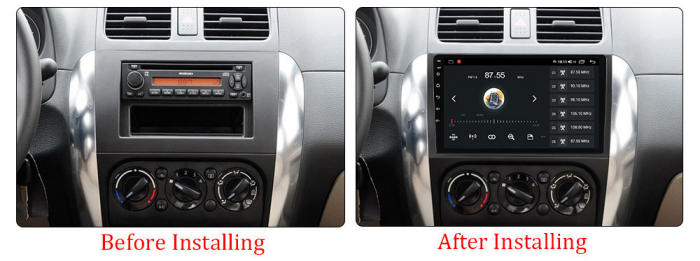 Navigatie dedicata Suzuki SX4 2006-2014, 4GB RAM 64GB ROM, Octacore, Android 13, Display QLED 9", DSP, Carplay&Android Auto, SIM 4G, Ventilator Activ [5]