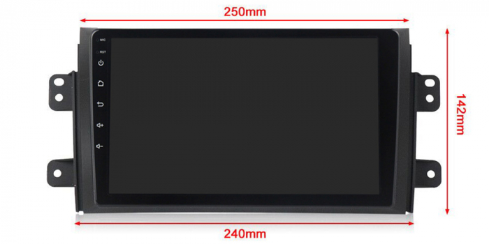 Navigatie dedicata Suzuki SX4 2006-2014, 4GB RAM 64GB ROM, Octacore, Android 13, Display QLED 9", DSP, Carplay&Android Auto, SIM 4G, Ventilator Activ [6]