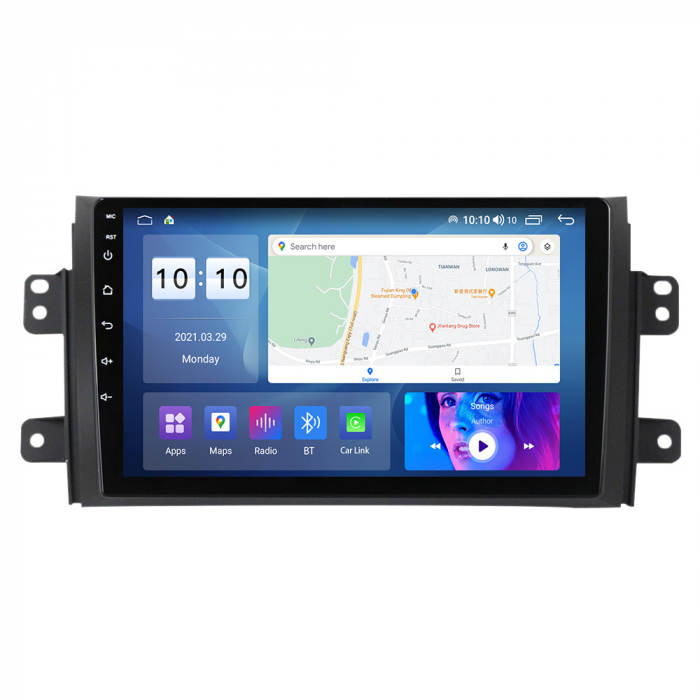 Navigatie dedicata Suzuki SX4 2006-2014, 4GB RAM 64GB ROM, Octacore, Android 13, Display QLED 9", DSP, Carplay&Android Auto, SIM 4G, Ventilator Activ [4]