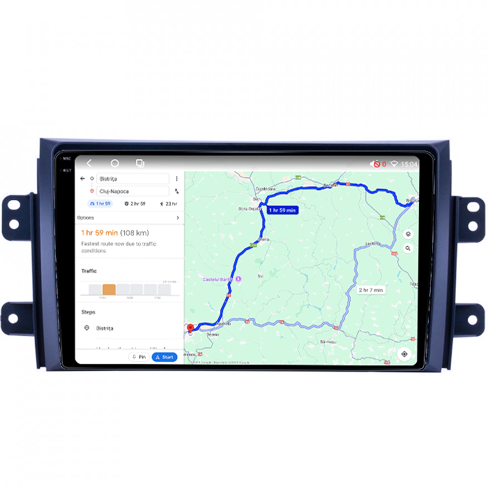 Navigatie dedicata Suzuki SX4 2006-2014, 4GB RAM 64GB ROM, Octacore, Android 14, Display QLED 1K 9", Carplay&Android Auto, SIM 4G, Ventilator Activ [4]