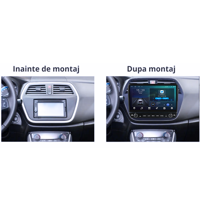Navigatie dedicata Suzuki SX4 2014 Tesla cu butoane rotative model 2024, 4GB RAM 64GB ROM, Procesor Quadcore, Android 14, Display QLED 10", DSP, Carplay&Android Auto [7]