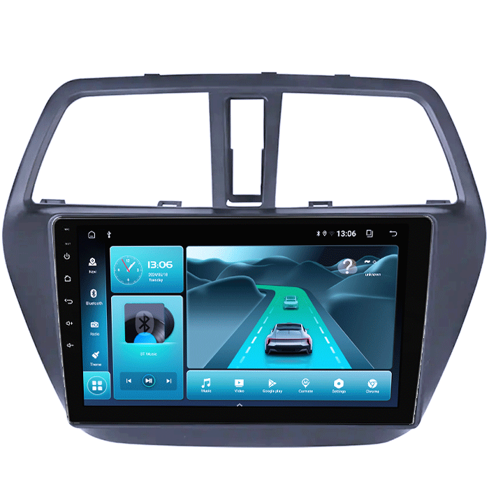 Navigatie dedicata Suzuki SX4 2014 S Cross, 8GB RAM 128GB ROM, Octacore, Platforma TS18, Android 13, Display QLED 9”, Suporta camera 360º, DSP, Carplay&Android Auto, SIM 4G, Ventilator Activ [2]