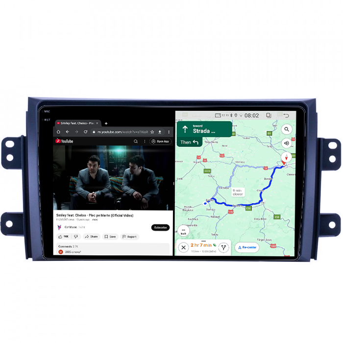 Navigatie dedicata Suzuki SX4, 4GB RAM 64GB ROM, Quad Core, Display 9" QLED 1K, Carplay, Android 14, Bluetooth, Magazin Play, Suport Camere AHD [4]