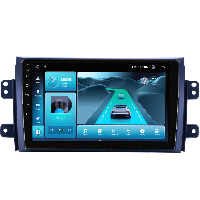 Navigatie dedicata Suzuki SX4, 8GB RAM 128GB ROM, Octacore, Platforma TS18, Android 13, Display QLED 9”, Suporta camera 360º, DSP, Carplay&Android Auto, SIM 4G, Ventilator Activ [2]
