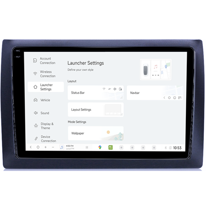 Navigatie dedicata Fiat Stilo 2010 DUDU3, 4GB RAM 64GB ROM, Octacore, Platforma 8581, Android, Display QLED 9", DSP, Carplay&AndroidAuto [5]