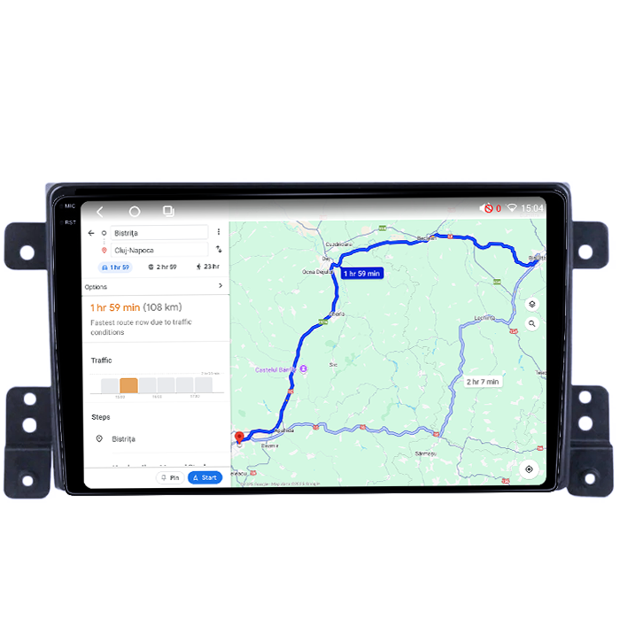 Navigatie dedicata Suzuki Vitara 2005-2015, 8GB RAM 128GB ROM, Octacore, Platforma TS18, Android 14, Display QLED 9", Suporta camera 360", DSP, Carplay&Android Auto, SIM 4G, Ventilator Activ [2]