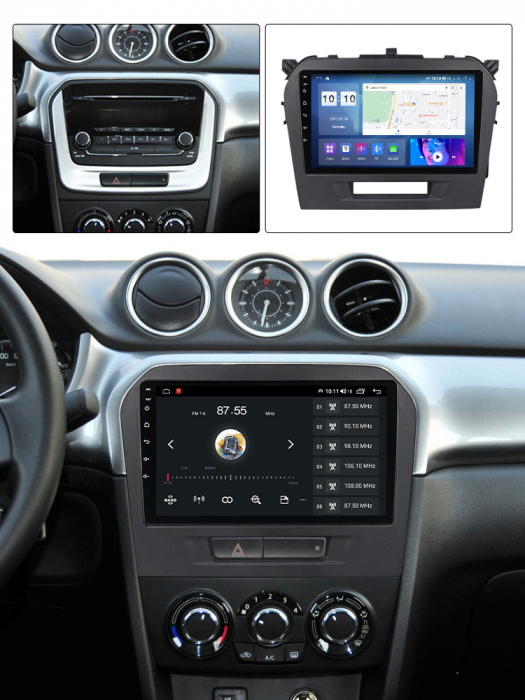 Navigatie dedicata Suzuki Vitara 2014-2018, 4 GB RAM 32 ROM, Android 13, Display QLED, 9", DSP, Carplay, Android Auto, Internet, Youtube , Waze , WI-FI , USB , Bluetooth [7]
