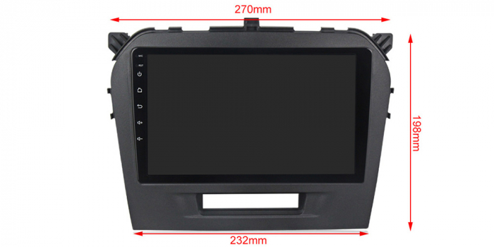 Navigatie dedicata Suzuki Vitara 2014-2018, 4 GB RAM 32 ROM, Android 13, Display QLED, 9", DSP, Carplay, Android Auto, Internet, Youtube , Waze , WI-FI , USB , Bluetooth [6]