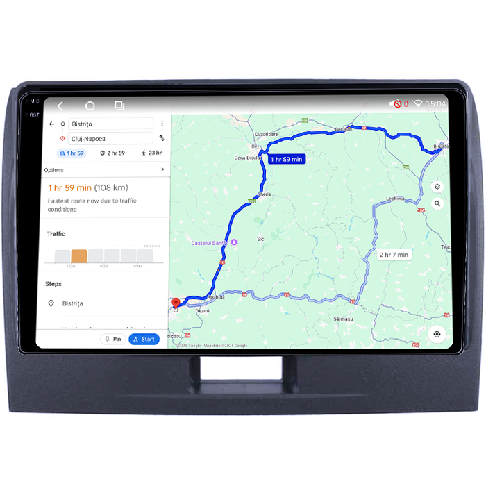 Navigatie dedicata Suzuki Wagonr 2010-2018, 4GB RAM 64GB ROM, Octacore, Android 14, Display QLED 1K 9", Carplay&Android Auto, SIM 4G, Ventilator Activ [4]