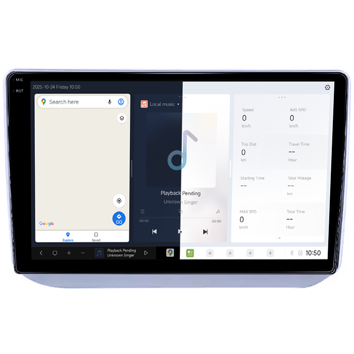 Navigatie dedicata Skoda Fabia 2007-2014, DUDU3, 4GB RAM 64GB ROM, Octacore, Platforma 8581, Android, Display QLED 9", DSP, Carplay&AndroidAuto [2]