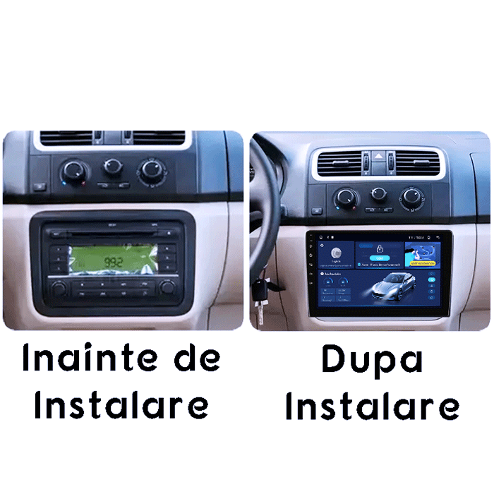 Navigatie dedicata Skoda Fabia 2007-2014, DUDU3, 4GB RAM 64GB ROM, Octacore, Platforma 8581, Android, Display QLED 9", DSP, Carplay&AndroidAuto [6]
