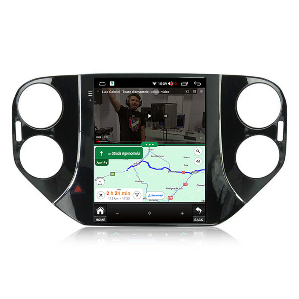 Navigatie Dedicata Tesla Integrat Volkswagen Tiguan 2010-2016, 2GB RAM 32GB ROM, Quadcore, Android, Display QLED 9.7", DSP, Carplay&AndroidAuto [4]