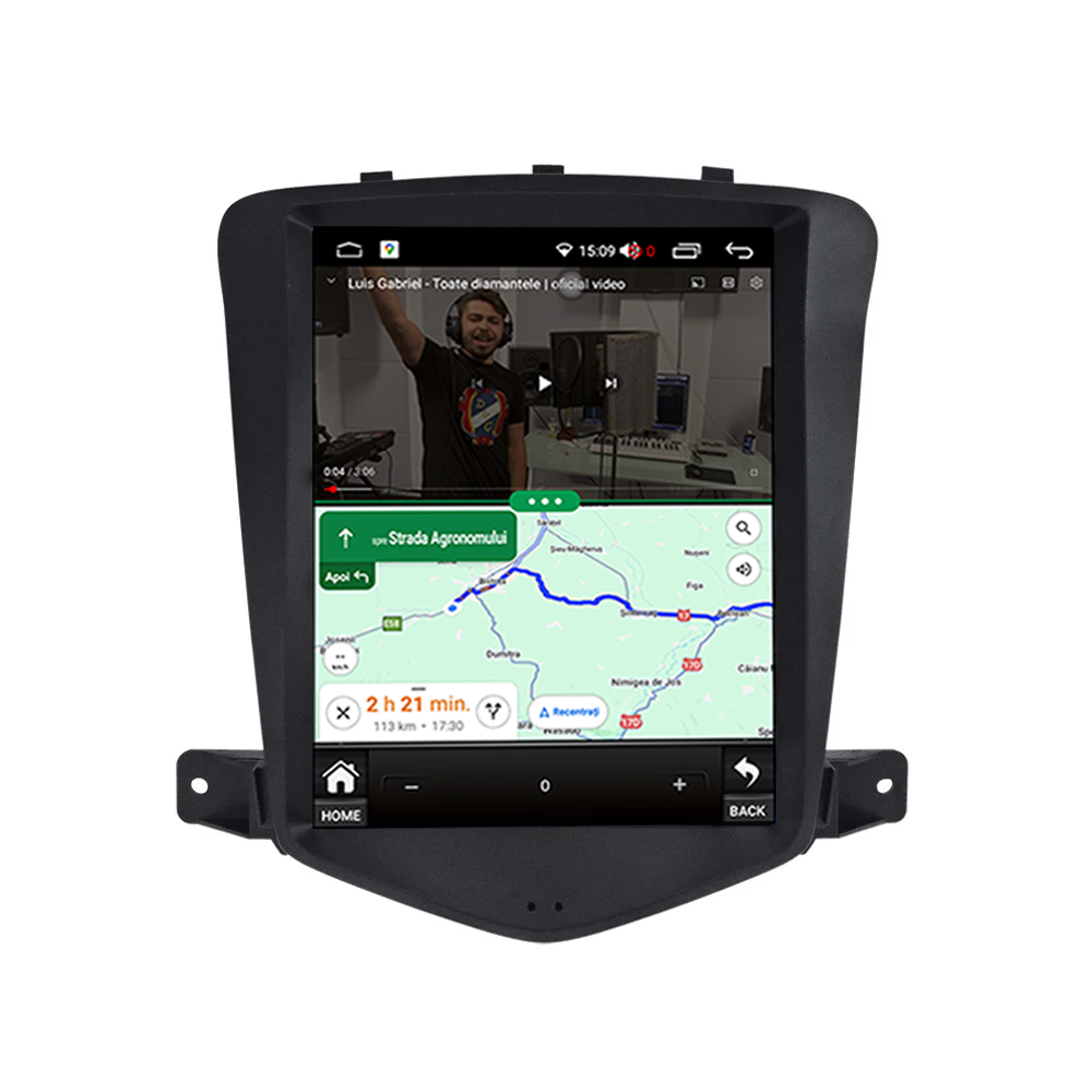 Navigatie Dedicata Tesla Integrat Chevrolet Cruze 2008-2014, 2GB RAM 32GB ROM, Quadcore, Android, Display QLED 9.7", DSP, Carplay&AndroidAuto [4]