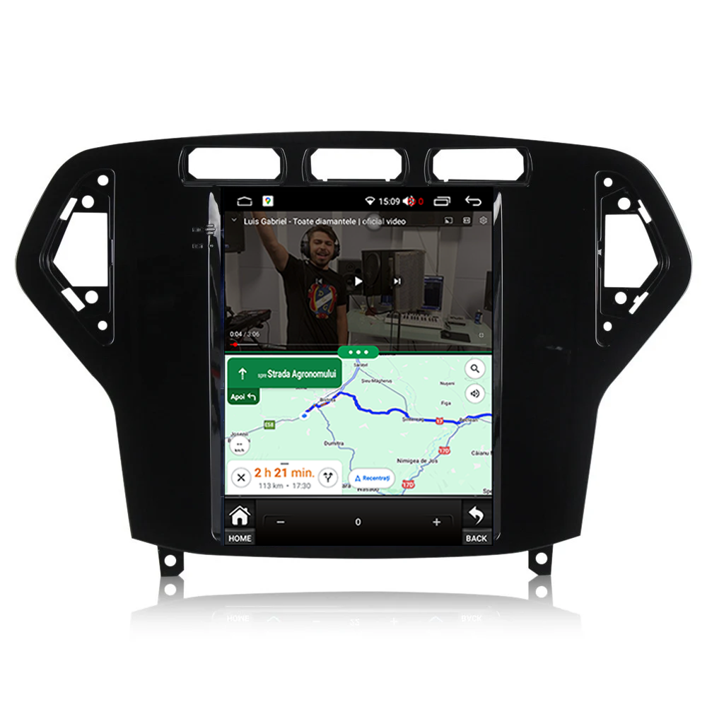 Navigatie Dedicata Tesla Integrat Ford Mondeo 2007-2011, 2GB RAM 32GB ROM, Quadcore, Android, Display QLED 9.7", DSP, Carplay&AndroidAuto [4]