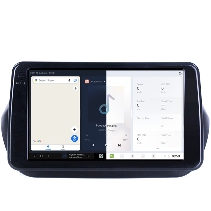 Navigatie dedicata Fiat Fiorino Qubo 2008-2017 DUDU3, 4GB RAM 64GB ROM, Octacore, Platforma 8581, Android, Display QLED 9", DSP, Carplay&AndroidAuto [5]
