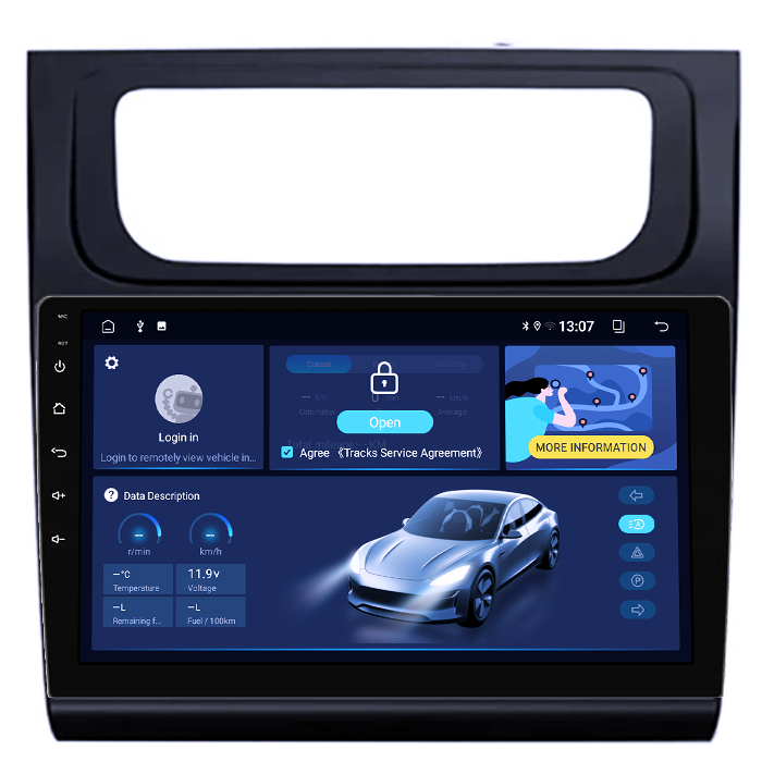 Navigatie dedicata Touran 2014, 8GB RAM 128GB ROM, Octacore, Platforma TS18, Android 14, Display QLED 9”, Suporta camera 360º, DSP, Carplay&Android Auto, SIM 4G, Ventilator Activ [2]