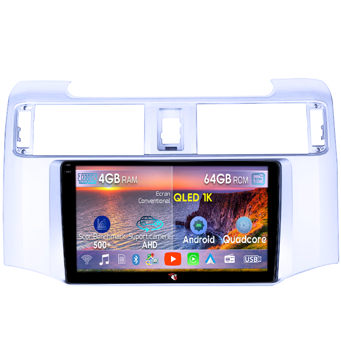 Navigatie dedicata Toyota 4Runner 2009-2017, 4GB RAM 64GB ROM, Octacore, Android 14, Display QLED 1K 9", Carplay&Android Auto, SIM 4G, Ventilator Activ [1]