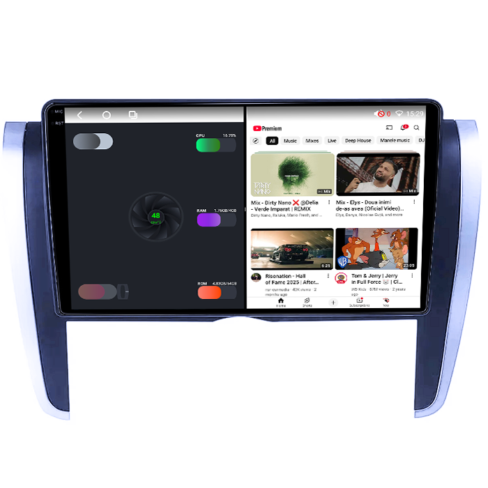 Navigatie dedicata Toyota Allion 2007-2020,4GB RAM 64GB ROM, Octacore, Android 14, Display QLED 1K 9", Carplay&Android Auto, SIM 4G, Ventilator Activ [3]