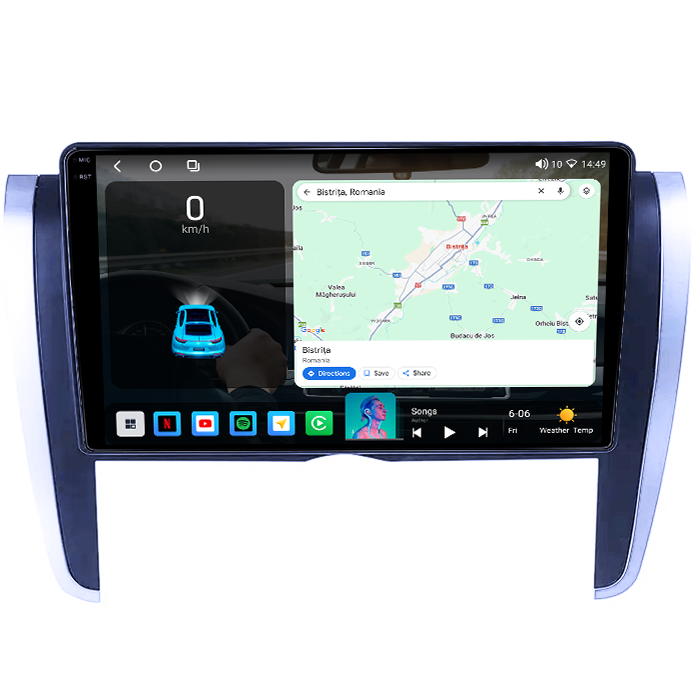 Navigatie dedicata Toyota Allion 2007-2020,4GB RAM 64GB ROM, Octacore, Android 14, Display QLED 1K 9", Carplay&Android Auto, SIM 4G, Ventilator Activ [2]