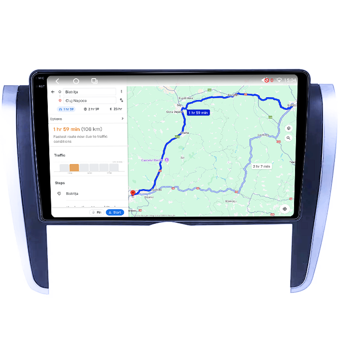 Navigatie dedicata Toyota Allion 2007-2020, 4GB RAM 64GB ROM, Procesor Qualcomm Octacore, Android 14, Rezolutie 2K, Display QLED 9", DSP, Carplay&Android Auto, SIM 4G [6]