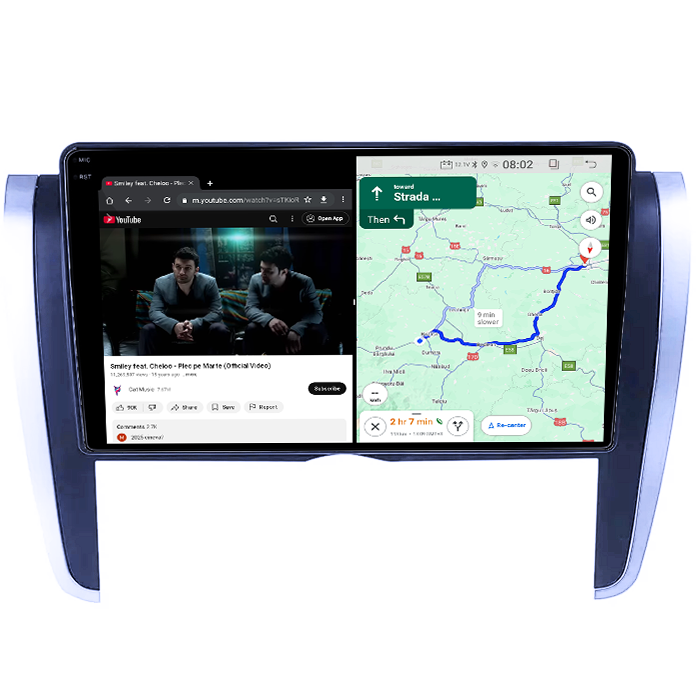 Navigatie dedicata Toyota Allion 2007-2020, 4GB RAM 64GB ROM, Quad Core, Display 9" QLED 1K, Carplay, Android 14, Bluetooth, Magazin Play, Suport Camere AHD [3]