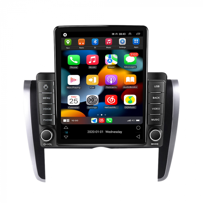 Navigatie dedicata Toyota Allion 2007-2020,Tesla Style, ANDROID 13,Carplay&Android Auto, 10 inch , 8+128GB, Internet, Aplicatii, Waze, GPS [2]