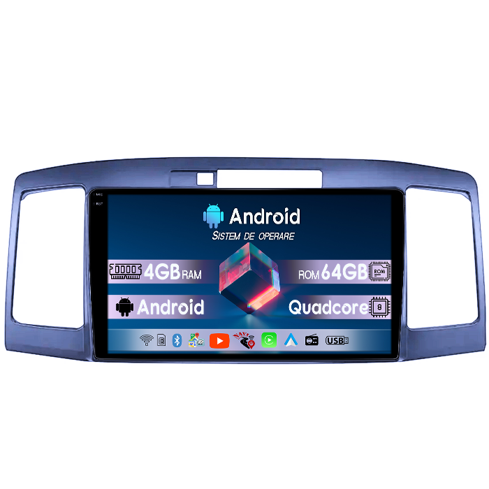 Navigatie dedicata Toyota Allion Premio 2001-2007, 4GB RAM 64GB ROM, Quad Core, Display 9" QLED 1K, Carplay, Android 14, Bluetooth, Magazin Play, Suport Camere AHD [4]