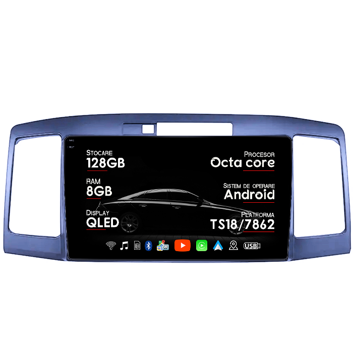 Navigatie dedicata Toyota Allion Premio 2001-2007, 8GB RAM 128GB ROM, Octacore, Platforma TS18, Android 14, Display QLED 9", Suporta camera 360", DSP, Carplay&Android Auto, SIM 4G, Ventilator Activ [1]