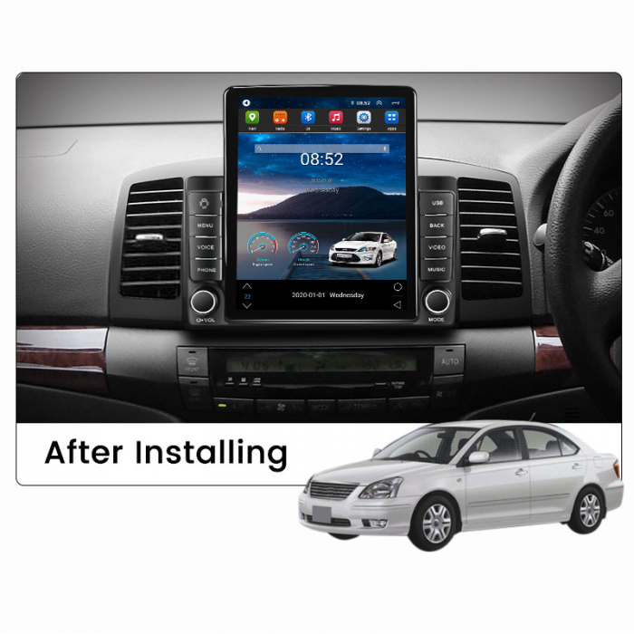 Navigatie dedicata Toyota Allion Premio 2001-2007,Tesla Style, ANDROID 13,Carplay&Android Auto, 10 inch , 8+128GB, Internet, Aplicatii, Waze, GPS [4]