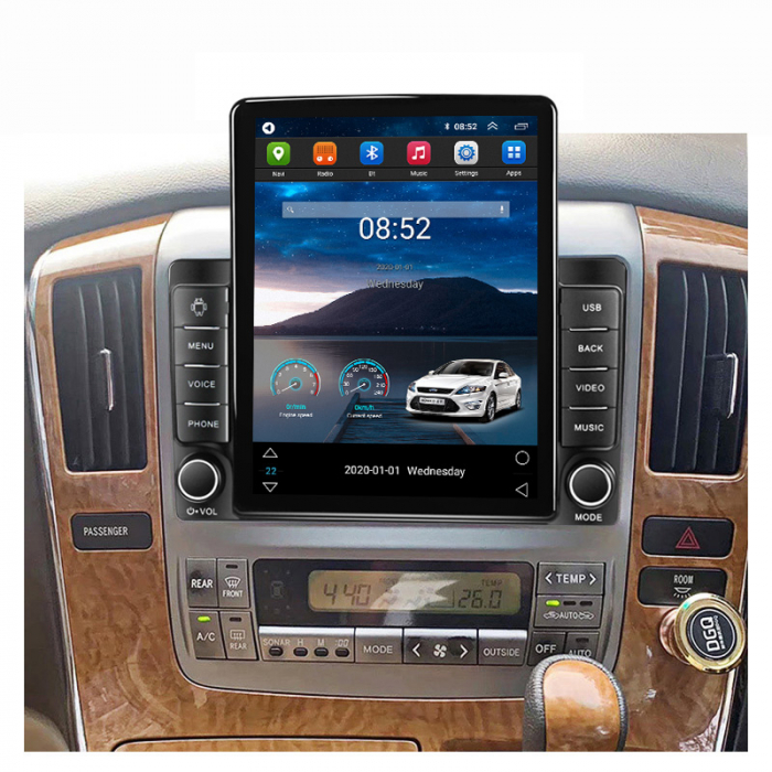 Navigatie dedicata Toyota Alphard 2002-2007,Tesla Style, ANDROID 13,Carplay&Android Auto, 10 inch , 8+128GB, Internet, Aplicatii, Waze, GPS [3]