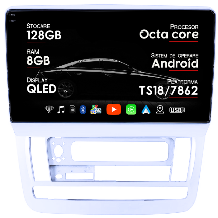 Navigatie dedicata Toyota Alphard 2002-2008, 8GB RAM 128GB ROM, Octacore, Platforma TS18, Android 14, Display QLED 9", Suporta camera 360", DSP, Carplay&Android Auto, SIM 4G, Ventilator Activ [1]